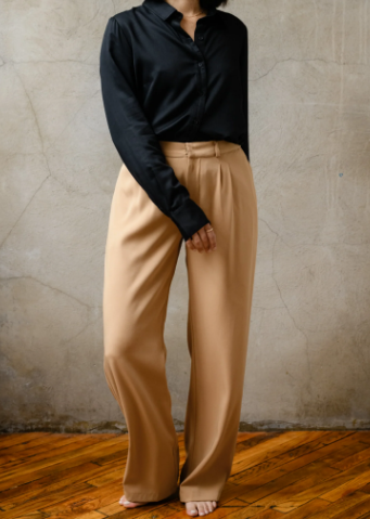 Claire Crepe Wide Leg Pant