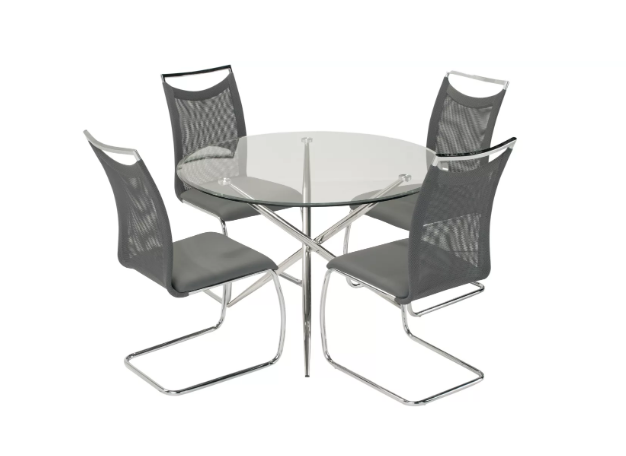 Nico 5-pc Glass Dining Set