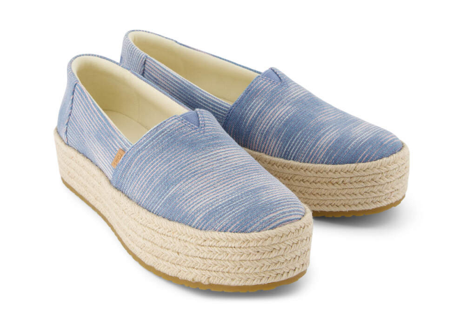 Valencia Denim Platform Espadrille