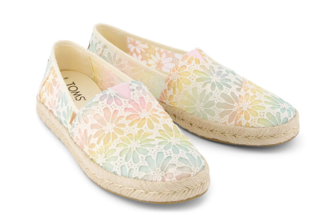 Alpargata Ombre Floral Lace Espadrille