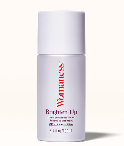 Womaness Brighten Up, 2-in-1 Exfoliating Toner