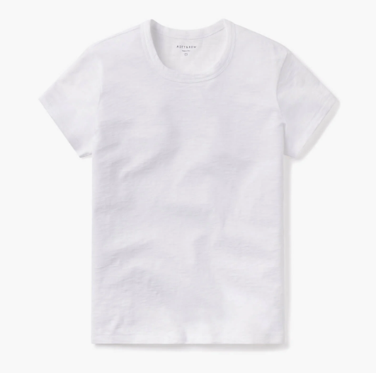 Classic Crew Slub Tee - White