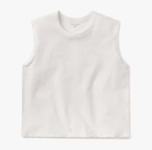 Relaxed Slub Tank Tee - Bone