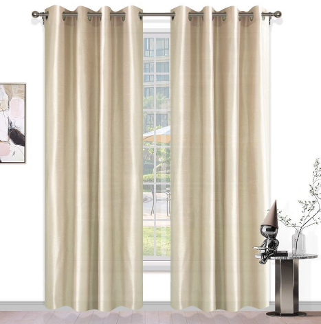 Charmeuse Uncoated Eyelet Curtain