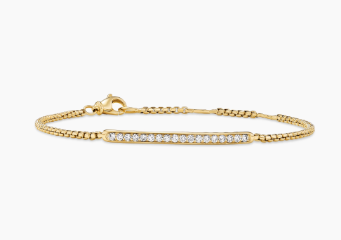 Petite Pavé Bar Bracelet