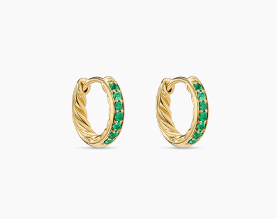 Petite Pavé Huggie Hoop Earrings