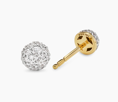 Petite Pavé Stud Earrings